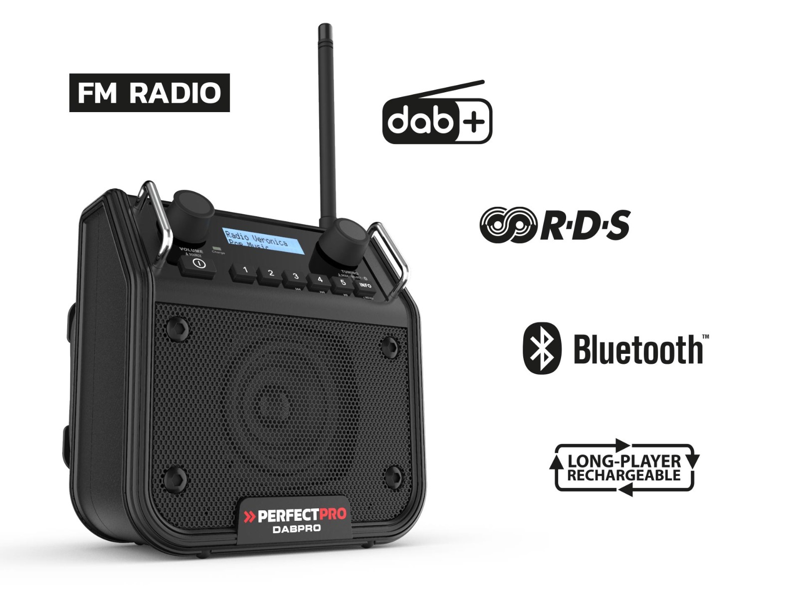PerfectPro DPR2 DABPRO Baustellenradio