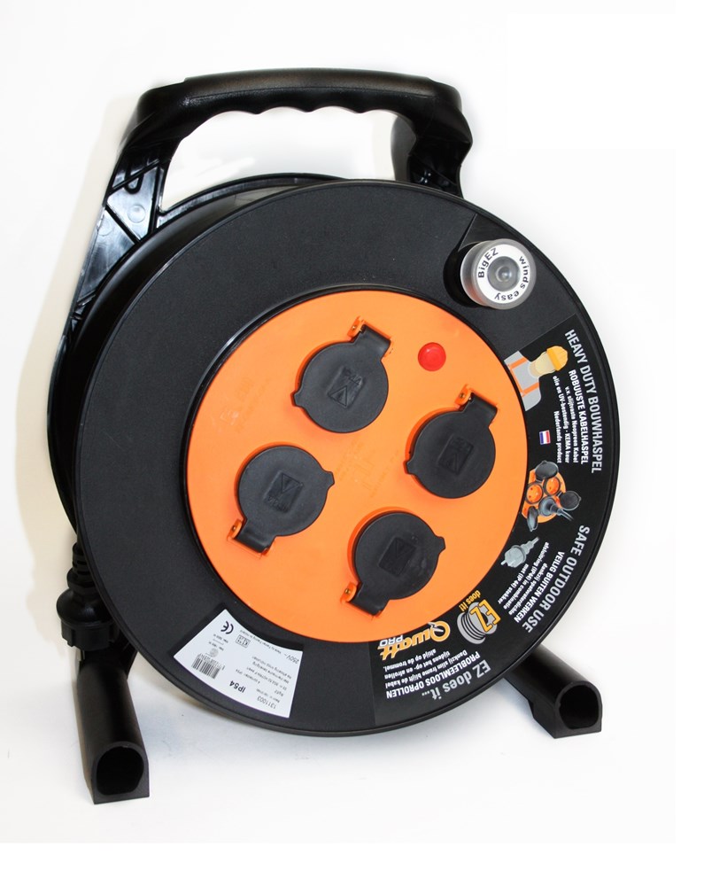 QwattPro 1311005 BigEZ Kabeltrommel 50mtr 3x1.50