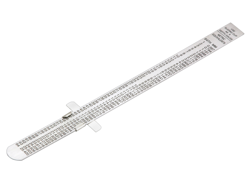 Bahco 1179-FLX Flexibles Edelstahl-Lineal, metrisch und zöllig, 160 mm