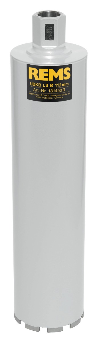 Rems 181450 R 181450 UDKB-LS 112x420xUNC 1 1/4 Diamant-Bohrkrone Lasergeschweißt Trocken/Nass