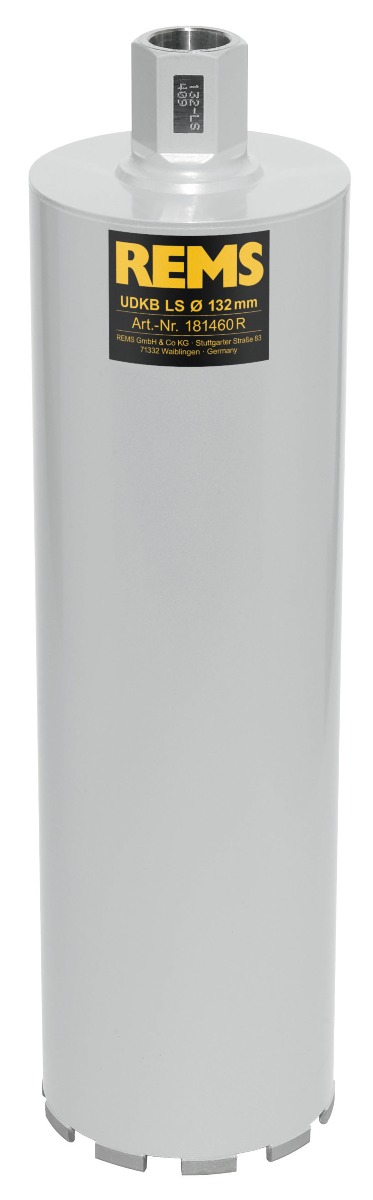Rems 181460 R 181460 UDKB-LS 132x420xUNC 1 1/4 Diamant-Bohrkrone Lasergeschweißt Trocken/Nass