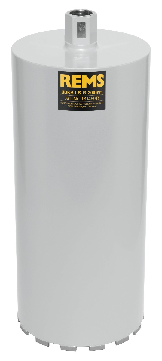 Rems 181480 R 181480 UDKB-LS 200x420xUNC 1 1/4 Diamant-Bohrkrone Lasergeschweißt Trocken/Nass