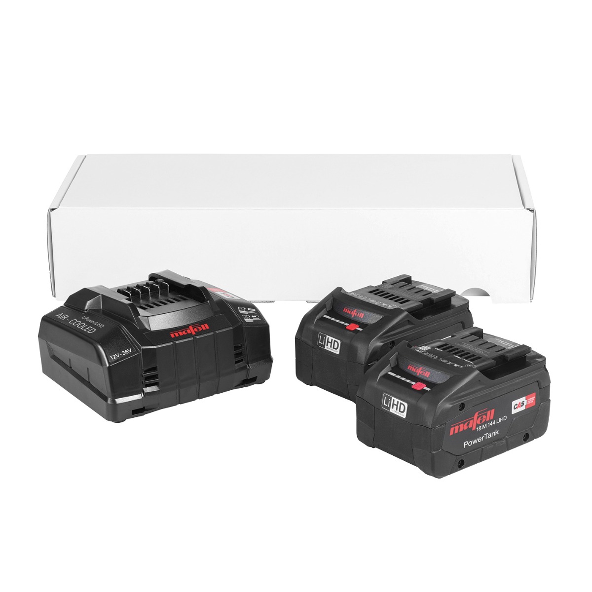 Mafell Zubehör 1P0471 Power-Set 3 - 2 x 18 M 144 Akku 18V 8.0Ah LiHD + APS M+ Ladegerät