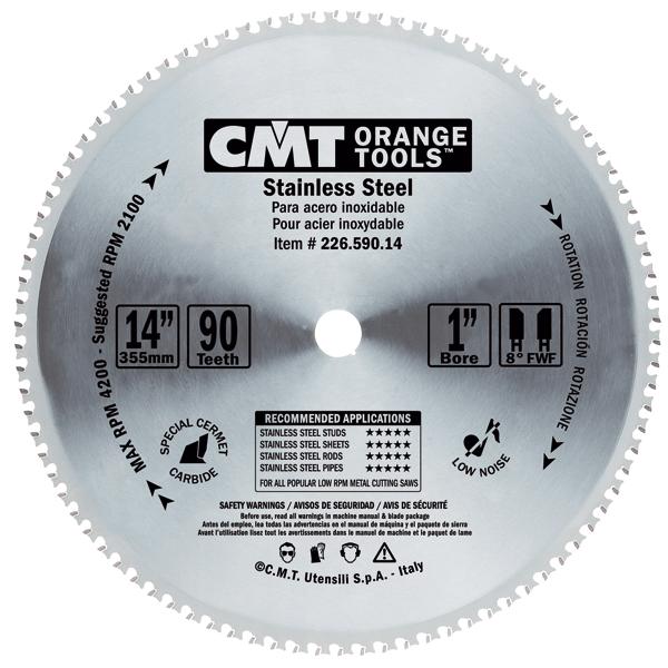 CMT 226.556.09M Trockenschnitt-Sägeblatt für rostfreien Stahl 216 x 30 x 56T