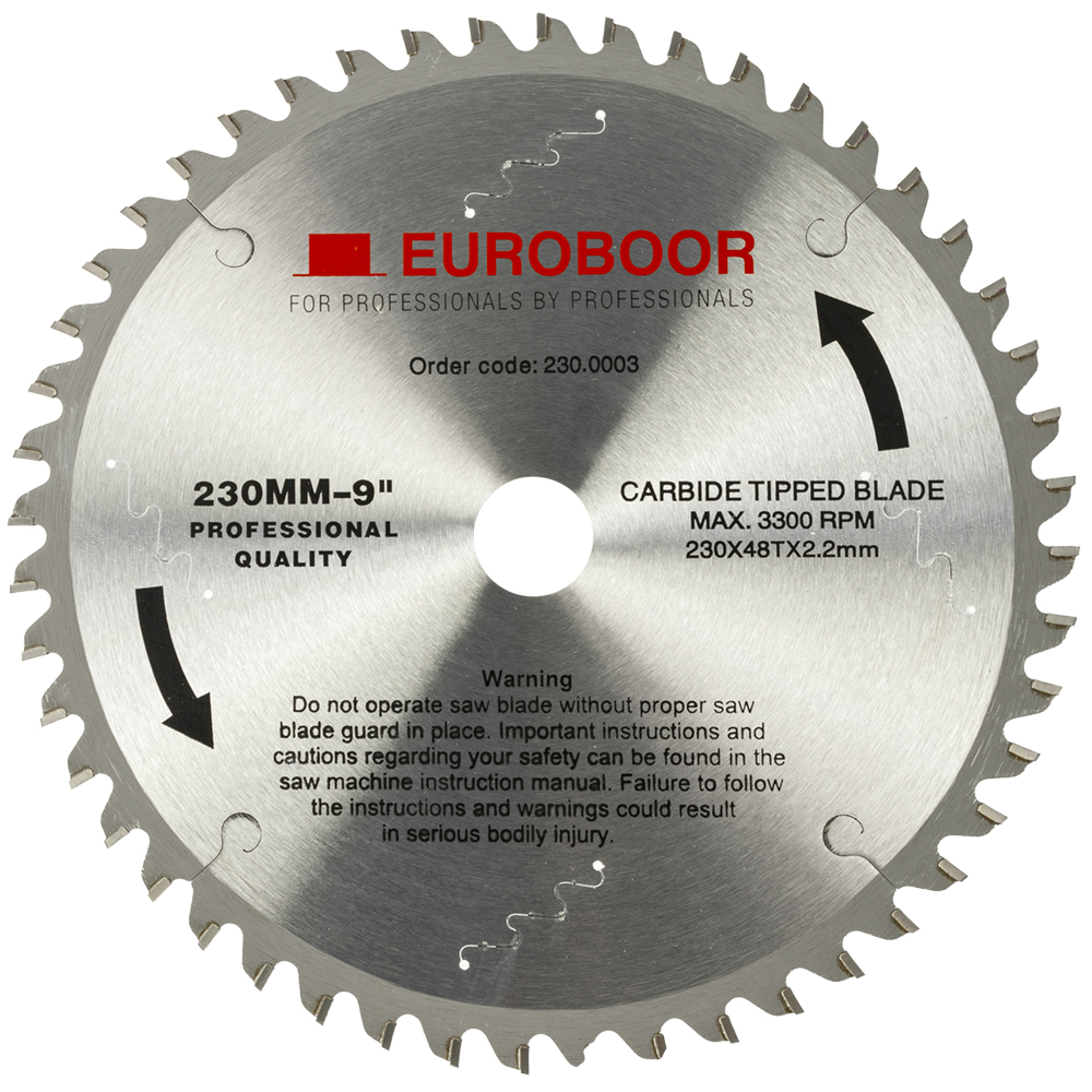 Euroboor 31612304801004 230.0003 Sägeblatt 230 mm Bohrung 25,4 mm Metall