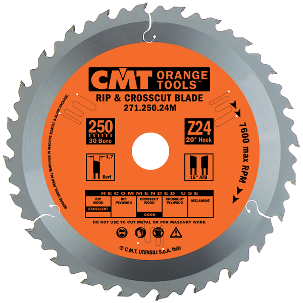 CMT 271.216.36M Ultra Dünn Kreissägeblatt 216 x 30 x 36T