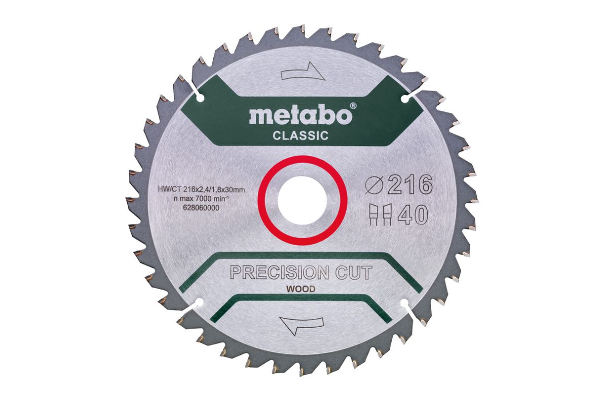 Metabo Zubehör 628657000 Kreissägeblatt Precision Cut Classic 305x30 56WZ 5°neg /B