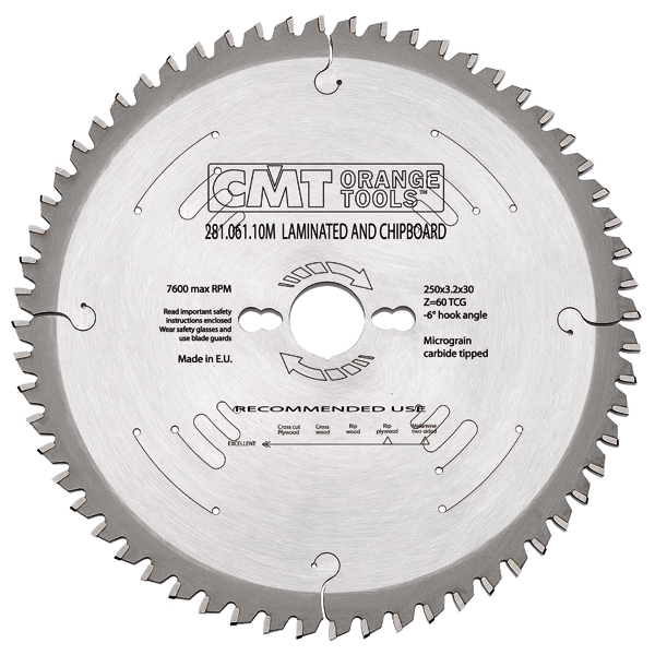 CMT 281.166.56H HM-Kreissägeblatt 165x2.2x20 T56