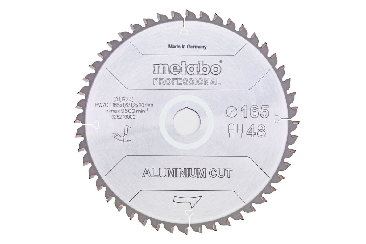Metabo Zubehör 628296000 Kreissägeblatt Aluminium Cut Prof 190x30 52FZ/TZ 5°neg