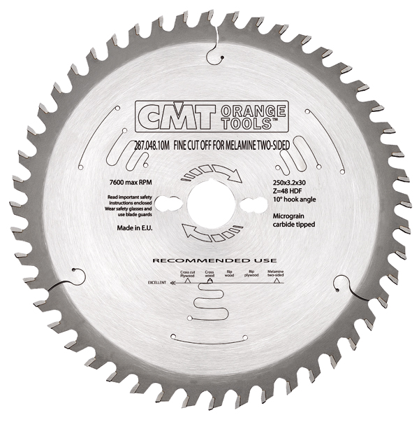 CMT 287.060.12M Sägeblatt Hohlzahn positiv 303 x 30 x 60T