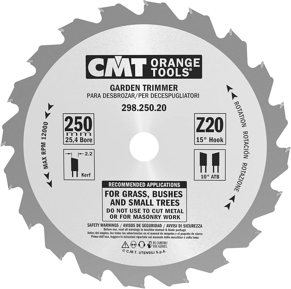 CMT 298.250.20 Baumschnitt Kreissägeblatt für Freischneider 250 x 25,4 x 20T