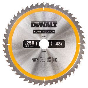 DeWALT Zubehör DT1957-QZ Kreissägeblatt stationär 250/30 mm 48WZ