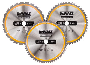 DeWALT Zubehör DT1964-QZ Kreissägeblatt-Set 3-tlg. Stationär