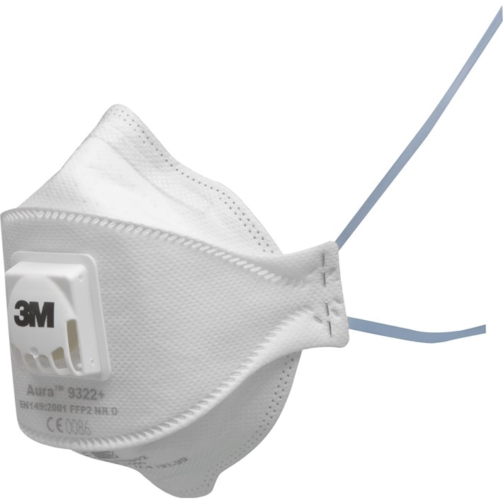 3M 1.21.15.932.25 9322+GEN3 Aura-Staubmasken FPP2 + Ventil 10 Stück
