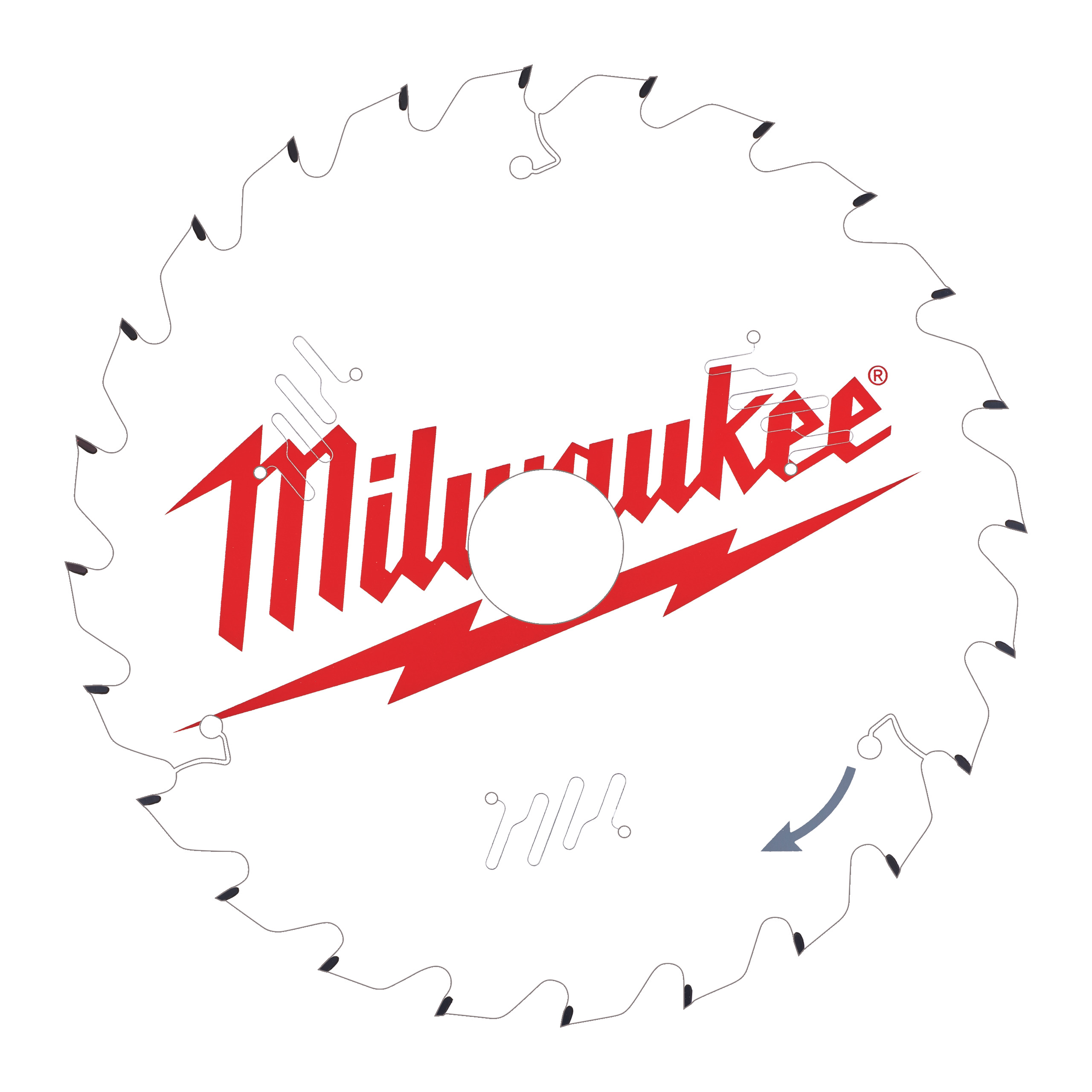 Milwaukee Zubehör 4932478095 Kreissägeblatt MS W 210x30x1,9x24ATB