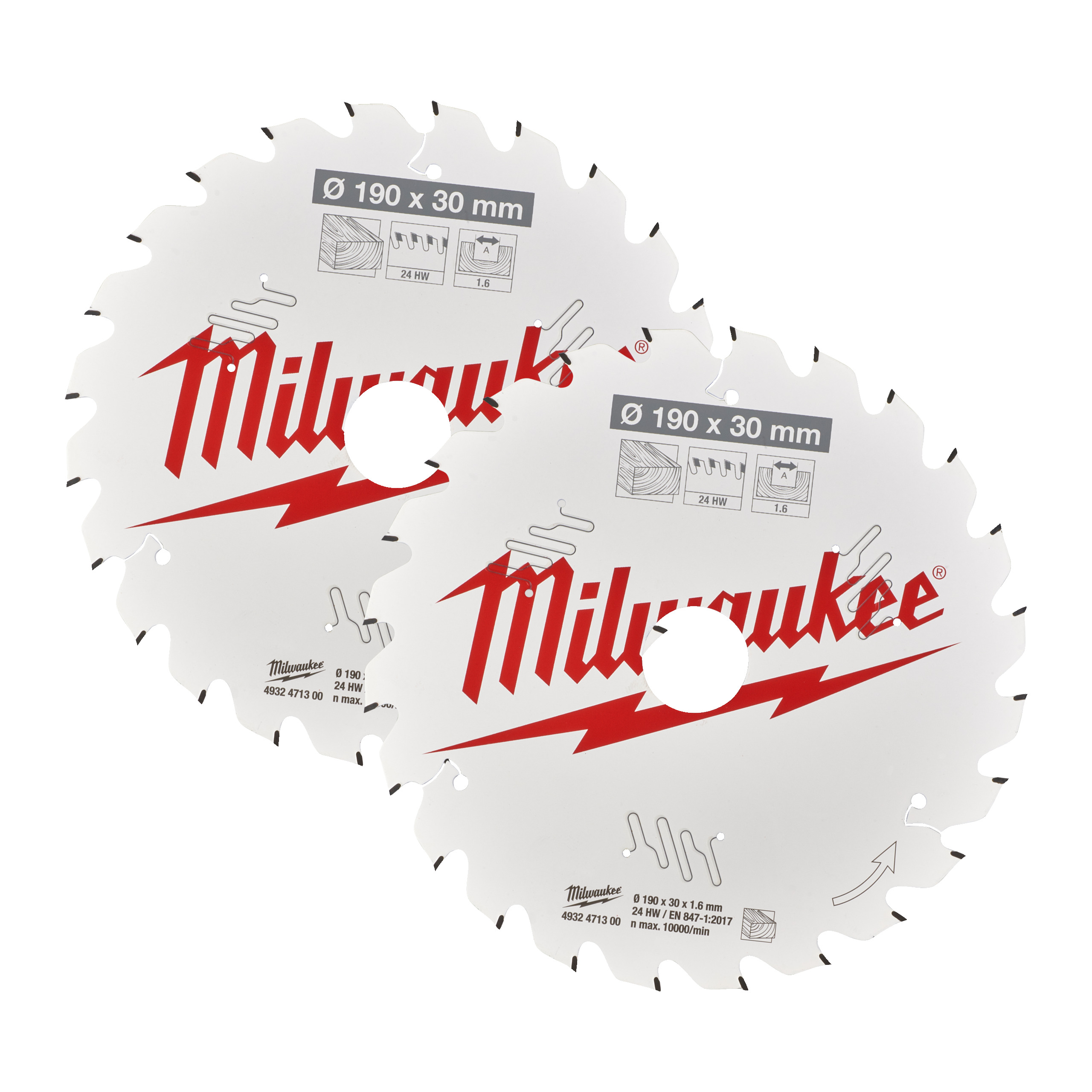 Milwaukee Zubehör 4932479804 CSB 190 x 30 mm Doppelpack (2-teilig)