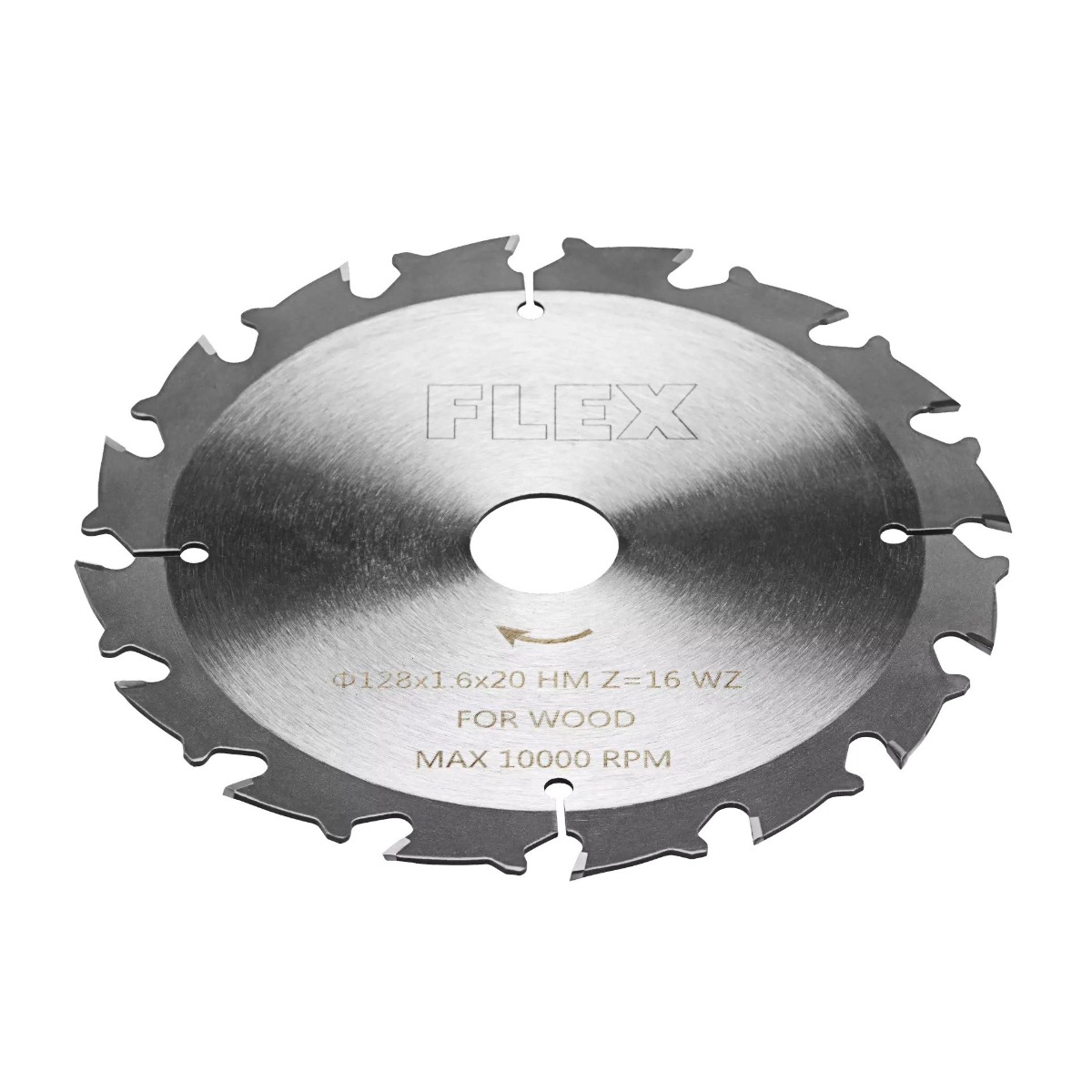 Flex-tools Zubehör 517682 Kreissägeblatt D128x1,0x20 HM Z=16 WZ