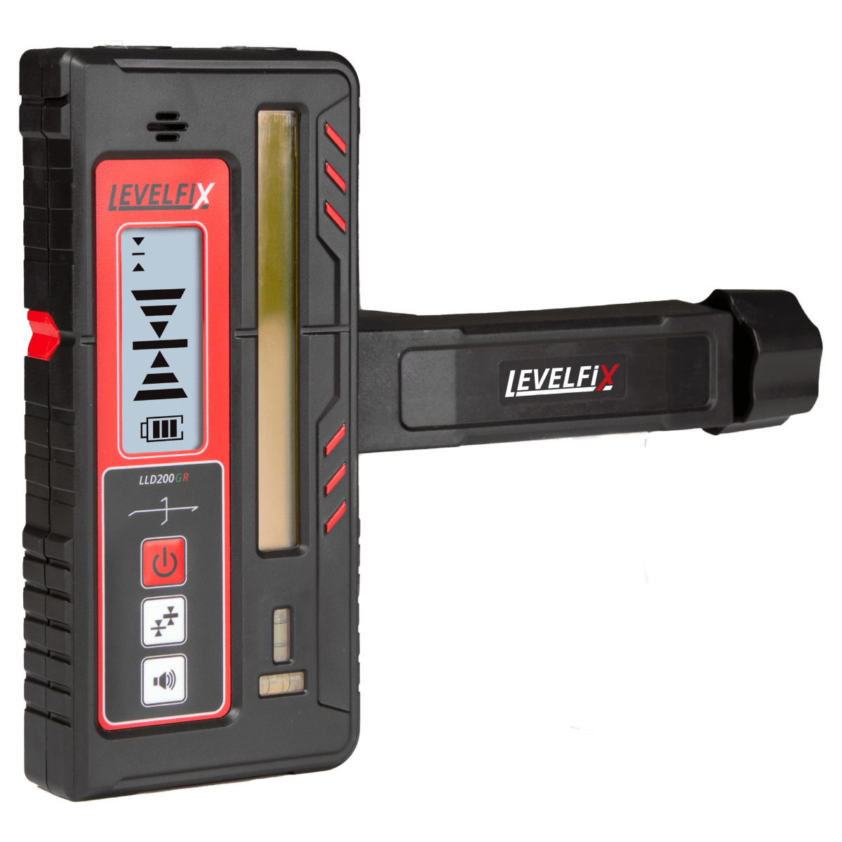 Levelfix 554196 LLD200GR Laserempfänger - Rot/Grün - 80mm