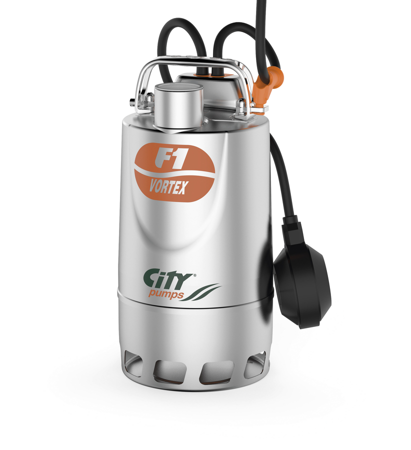 City Pumps 6010306 F1/50 M Vortex Aut Edelstahl Tauchpumpe 230V