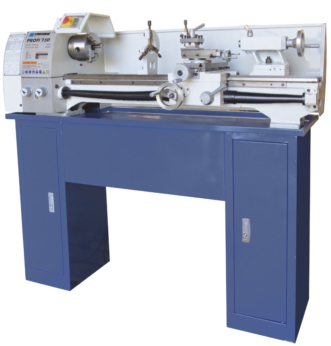 Contimac 60519 Profi 750 Metall-Drehbank 230-Volt 750 mm