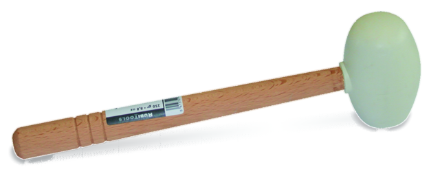 Rubi 66905 Gummihammer Weiß 250 g Rund