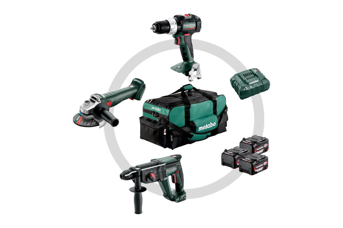 Metabo 685212000 Combo Set 3.1 18V 3 x 5.2Ah Li-Ion - 3 Maschinen