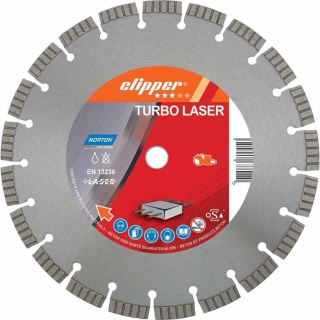 Norton Clipper 70184694471 Classic Turbo Laser Diamanttrennscheibe 350x25,4