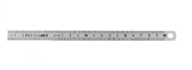 Facom DELA.1051.200 Flexibles Edelstahl-Lineal beidseitig 200 mm