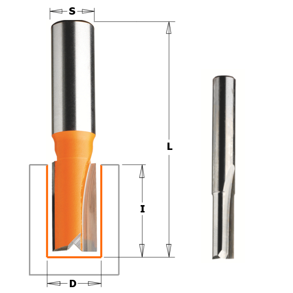 CMT 911.030.11 3 mm Nutenfräser mit 2 Zylinderschäften 8 mm