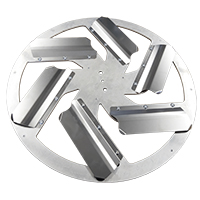 Rokamat 93100 Glättscheibe aus Edelstahl für Rokamat Skate 450 mm