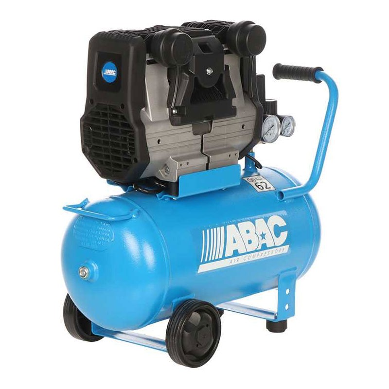 ABAC 1129741345 Pole Position Quiete OS20 Geräuscharmer Kompressor 24 L