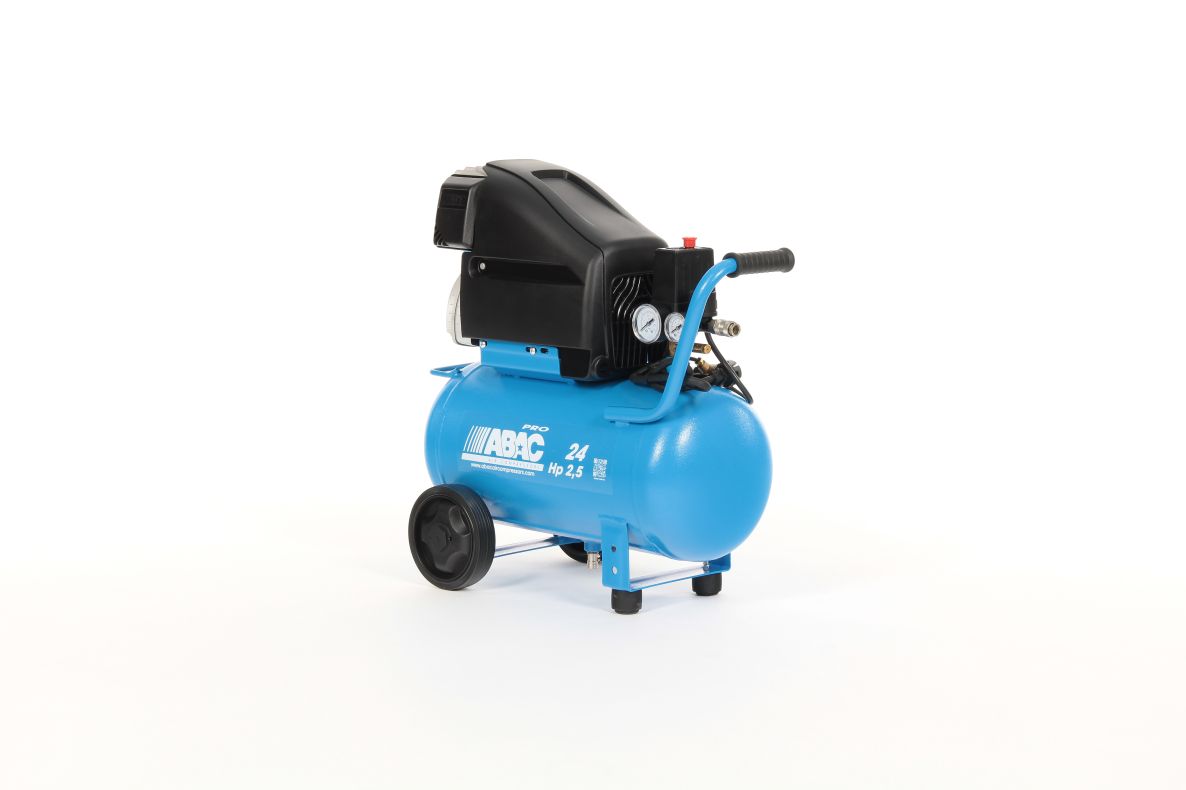 ABAC 1129100042 POLE POSITION L25P Mobiler Kolbenkompressor 10 bar 2,5 PS/1,9 kW 270 l/min 24 l
