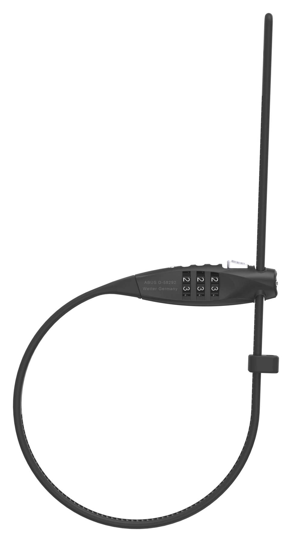 ABUS 10056481 Travelguard Kabelbinder Zahlenschloss schwarz 45 cm