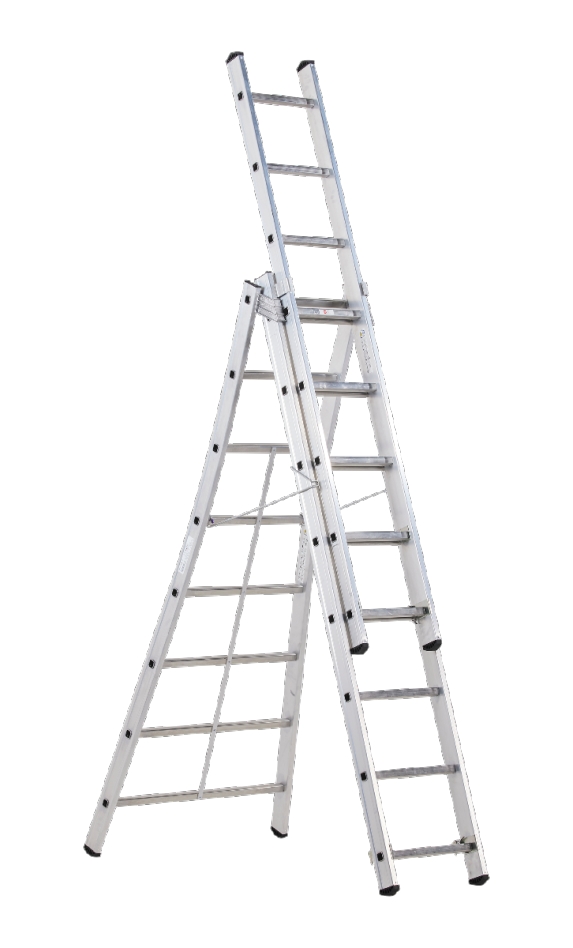 Altrex 515308 Kibo 3-teilige Reformleiter 3 x 8 Sprossen