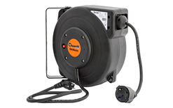 QwattPro 1910004 AutoMaster Spring Kabeltrommel 10+1 mtr 3 x 1,5 230V