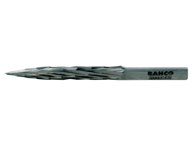 Bahco G0645M4.9X 6 mm x 45 mm Spezialfräser aus Hartmetall für Reifenreparaturen, X-Cut 12/6 TPI T 4,9 mm