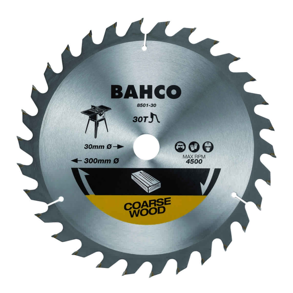 Bahco 8501-31 30-Zähne Kreissageblätter für Montagesägen in Holz 315 mm