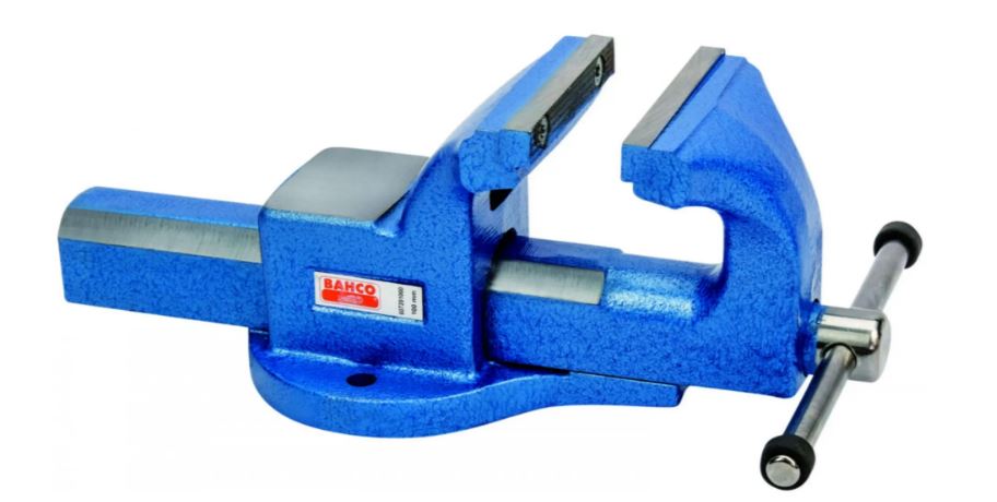 Bahco 607201250 Schraubstock mit auswechselbaren Backen 125 mm