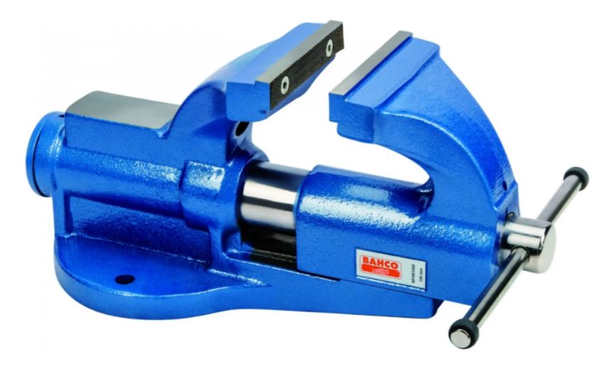 Bahco 601001000 Schraubstock mit auswechselbaren Backen 100 mm