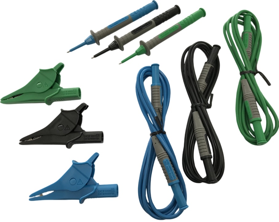 Benning 10217751 Messleitungssatz blau, grün, schwarz für IT 105