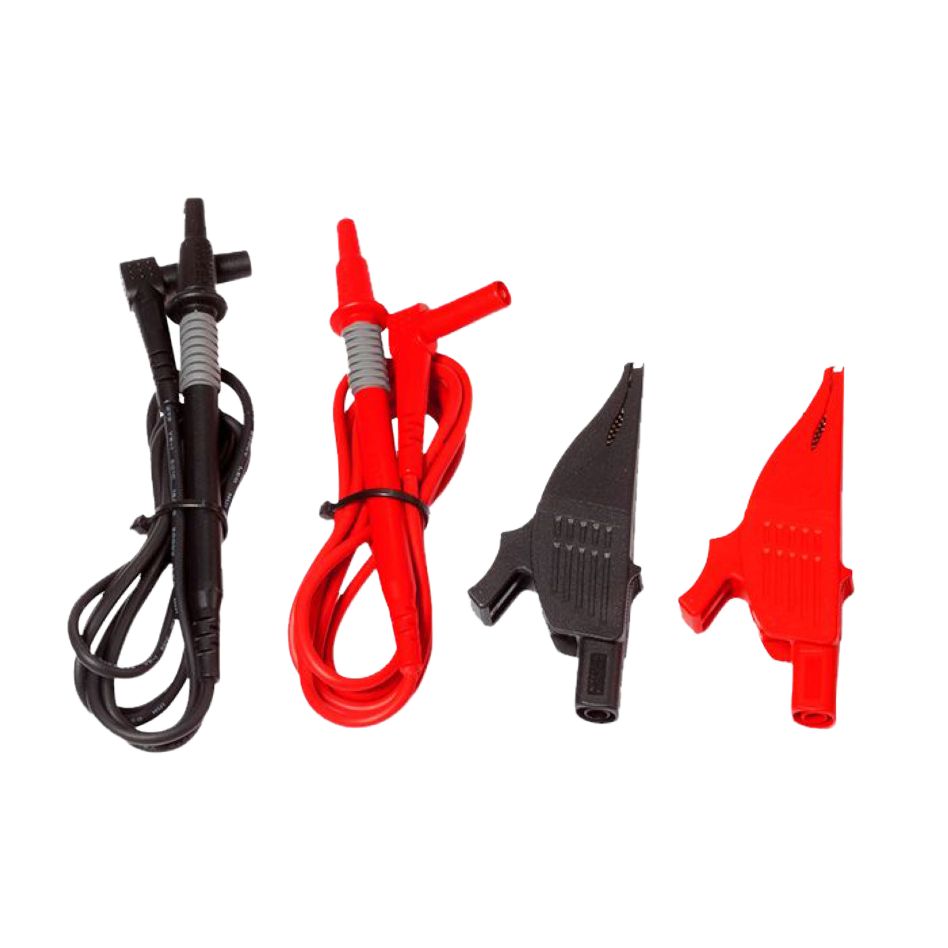 Benning 10056274 Messleitungen mit Krokodilklemmen rot, schwarz für PV 1-1+, PV 2, 2-teilig
