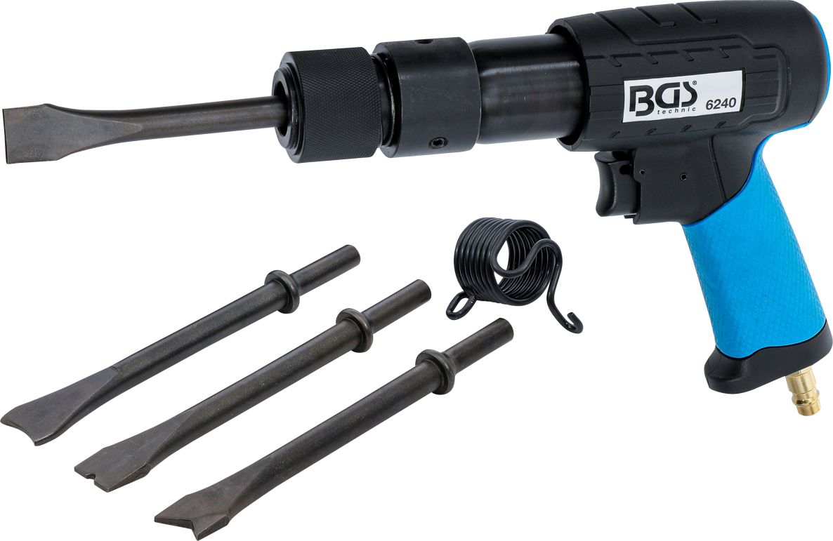 BGS 6240 Druckluft-Meißelhammer-Set mit Schnellwechselhalter 10 mm