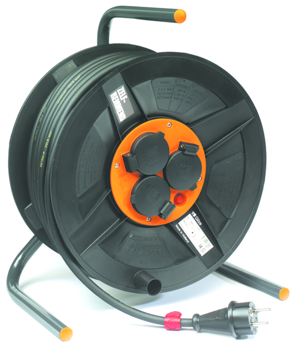 QwattPro 1111020 Blackmaster BM300 Kabeltrommel 50mtr 3x1.50