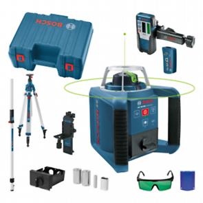 Bosch Blau 061599404B GRL 300 HVG Rotationslaser-Set1x Akku 9V 2x Akku 1,5V 1x Akku 1,5V und Ladegerät im Koffer