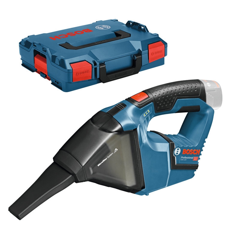 Bosch Blau 06019E3001 GAS 12V Akkustaubsauger 12V Solo ohne Akku oder Ladegerät L-Boxx