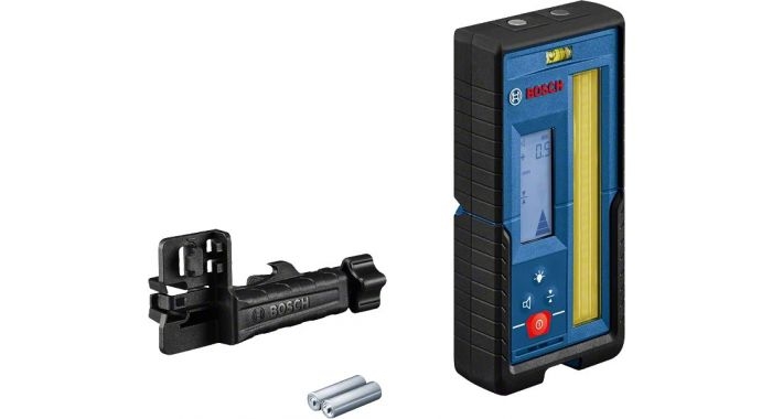 Bosch Blau 0601069L00 Rotationslaser LR 45 (LR 45 Laserempfänger, RB 45 Halter, 2x 1,5V AA Alkaline Batterien)