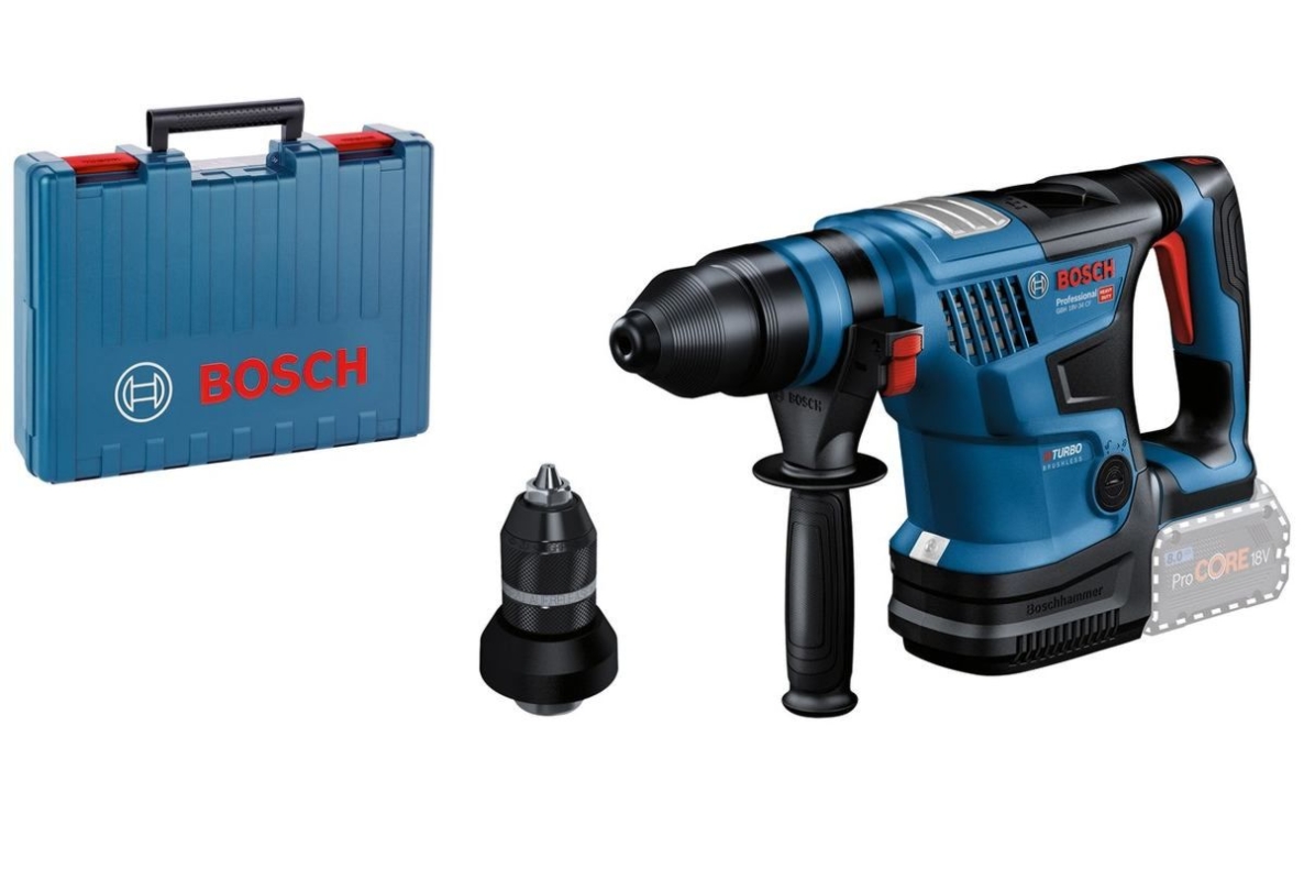 Bosch Blau 0611914001 GBH 18V-34 CF Professional Akku-Bohrhammer SDS-Plus 5.8J 18 Volt ohne Akku oder Ladegerät