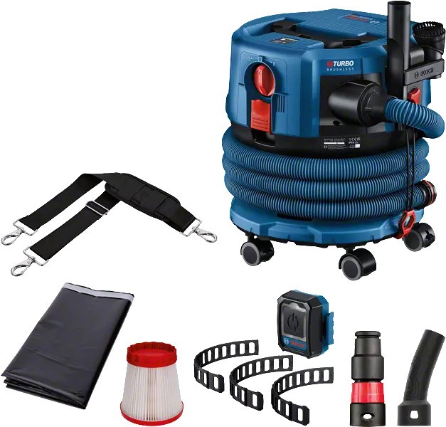 Bosch Blau 06019K2000 GAS 18V-12 MC Batterie Staubsauger M Klasse 18V ohne Batterien und Ladegerät
