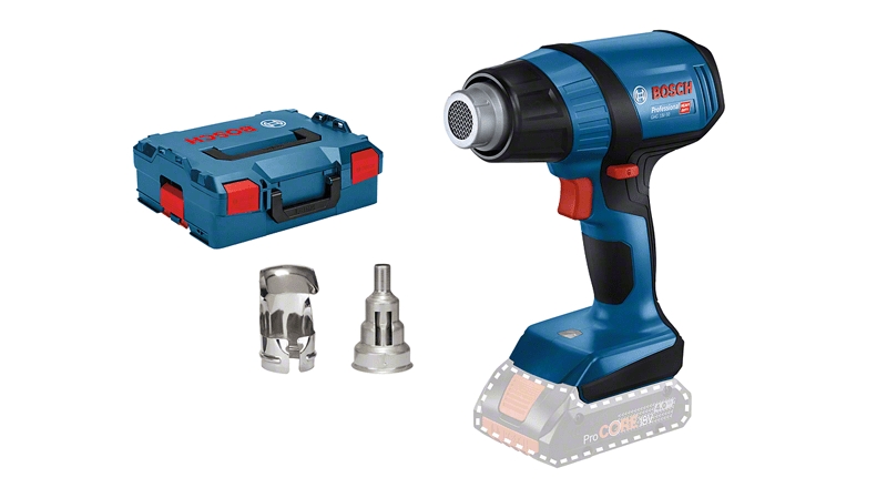 Bosch Blau 06012A6501 GHG 18V-50 Professionelle Akku-Heißluftpistole 18V exkl. Batterien und Ladegerät in L-Boxx