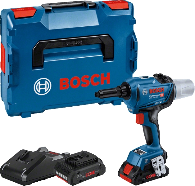 Bosch Blau 06019K5001 GRG 18V-16 C Profi-Akku-Blindnieter 18V 4.0Ah ProCore in L-Boxx